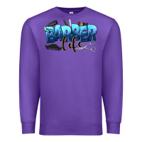 Purple barber life Premium Sweatshirt - NancyCooperArtShop