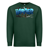 Sports Green barber life Premium Sweatshirt - NancyCooperArtShop