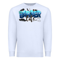 White barber life Premium Sweatshirt - NancyCooperArtShop