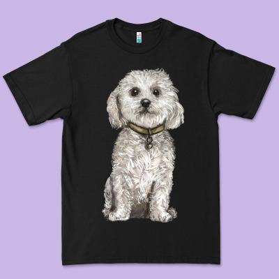 Bichon Frise Dog Premium Tee Designed By Barkaloodesign