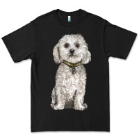 Black bichon frise dog Premium Tee - BarkalooDesign