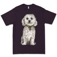 Plum bichon frise dog Premium Tee - BarkalooDesign