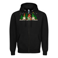 Black Christmas gnomes Zipper Hoodie - Jasminsmagicworld