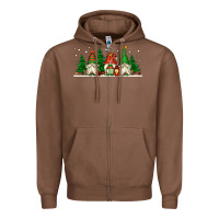 Chestnut Christmas gnomes Zipper Hoodie - Jasminsmagicworld