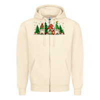 Sandshell Christmas gnomes Zipper Hoodie - Jasminsmagicworld