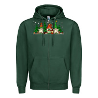 Sports Green Christmas gnomes Zipper Hoodie - Jasminsmagicworld