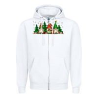 White Christmas gnomes Zipper Hoodie - Jasminsmagicworld