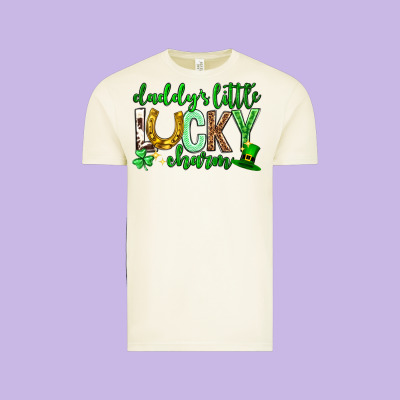 St. Patrick's Day Daddy's Little Lucky Charm Vintage Tee Designed By Neo Western