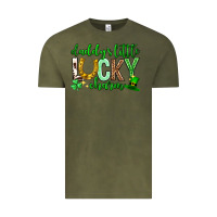 Vintage Olive St. Patrick's Day Daddy's little lucky charm Vintage Tee - Neo Western