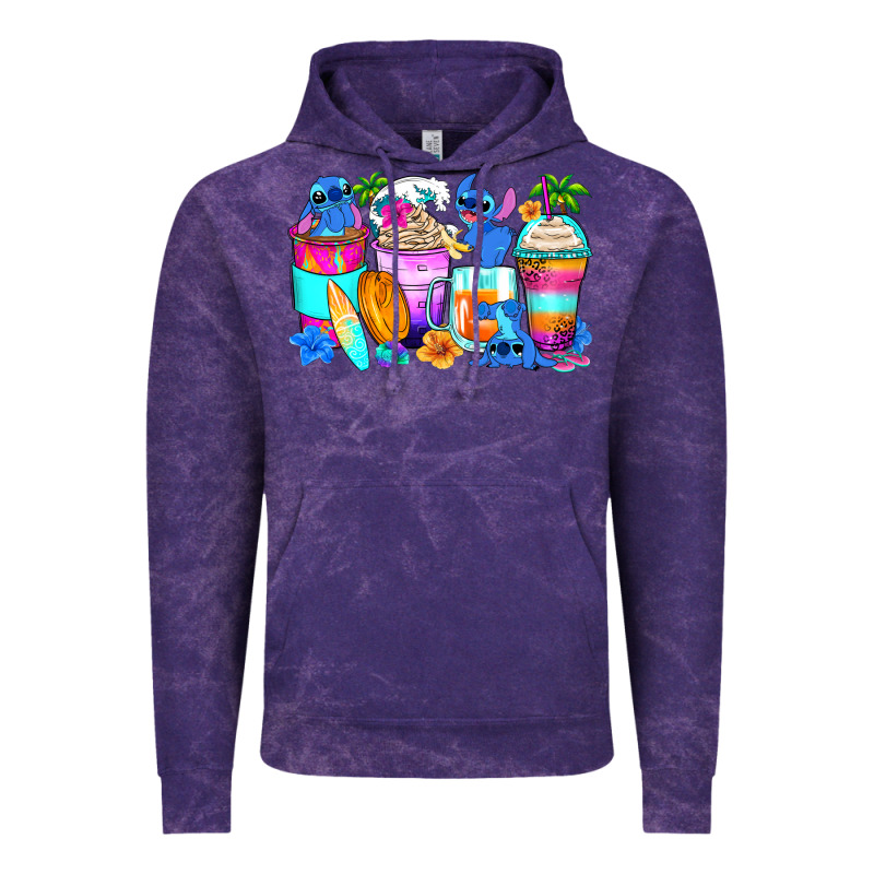 Stitch Summer Coffee Cups Vintage Hoodie by Zillion Design Studio | Teevron