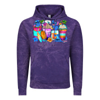 Cloud Purple stitch summer coffee cups Vintage Hoodie - Zillion Design Studio