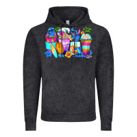 Vintage Black stitch summer coffee cups Vintage Hoodie - Zillion Design Studio