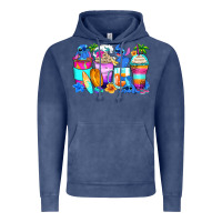 Vintage Denim stitch summer coffee cups Vintage Hoodie - Zillion Design Studio