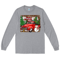 Heather Grey merry christmas Long Sleeve Tee - JahusDesignShop