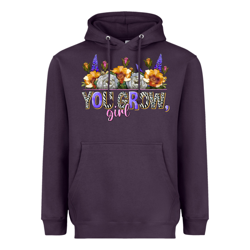 You Grow Girl Heavyweight Hoodie by NancyCooperArtShop | Teevron