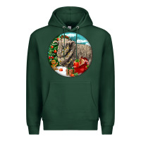 Sports Green christmas merino wool sheep Premium Hoodie - LillyAllenDesigns