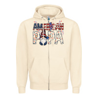 Sandshell american papa with gnome Zipper Hoodie - NancyCooperArtShop