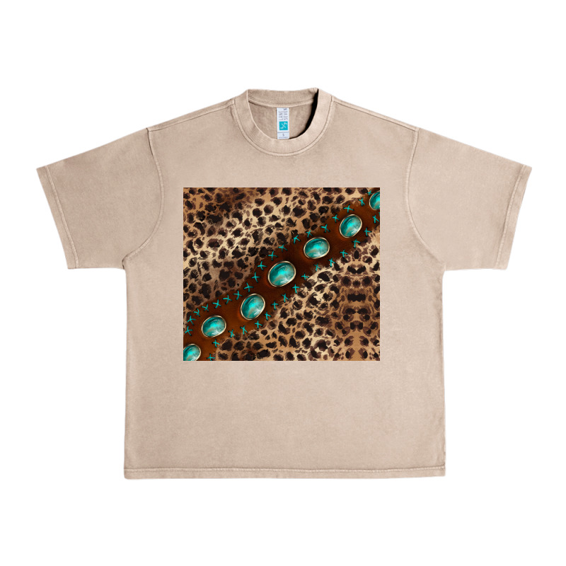 Leopard Gemstone Leather Urban Heavy Tee by BarkalooDesign | Teevron