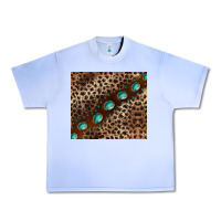 Grape Ice leopard gemstone leather Urban Heavy Tee - BarkalooDesign