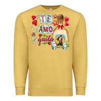Antique Gold te amo te quila Premium Sweatshirt - NancyCooperArtShop