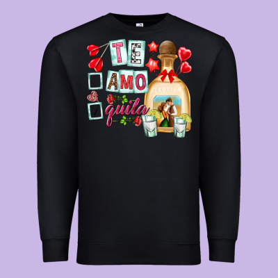 Te Amo Te Quila Premium Sweatshirt Designed By Nancycooperartshop