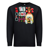Black te amo te quila Premium Sweatshirt - NancyCooperArtShop