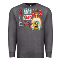 Charcoal Heather te amo te quila Premium Sweatshirt - NancyCooperArtShop