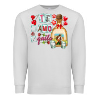 Dove Grey te amo te quila Premium Sweatshirt - NancyCooperArtShop