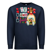 Navy te amo te quila Premium Sweatshirt - NancyCooperArtShop