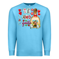 Ocean Blue te amo te quila Premium Sweatshirt - NancyCooperArtShop