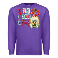 Purple te amo te quila Premium Sweatshirt - NancyCooperArtShop