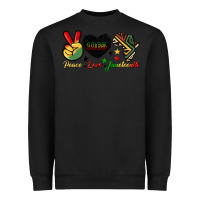 Black peace love juneteenth 1865 Heavyweight Sweatshirt - HRA Design Shop