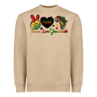 Mushroom peace love juneteenth 1865 Heavyweight Sweatshirt - HRA Design Shop