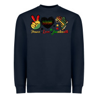 Navy peace love juneteenth 1865 Heavyweight Sweatshirt - HRA Design Shop