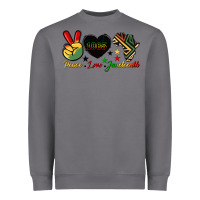 Storm peace love juneteenth 1865 Heavyweight Sweatshirt - HRA Design Shop
