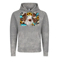 Cloud Rock cowhide leopard calf Vintage Hoodie - RanaPortraitStore