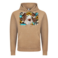 Vintage Coffee cowhide leopard calf Vintage Hoodie - RanaPortraitStore