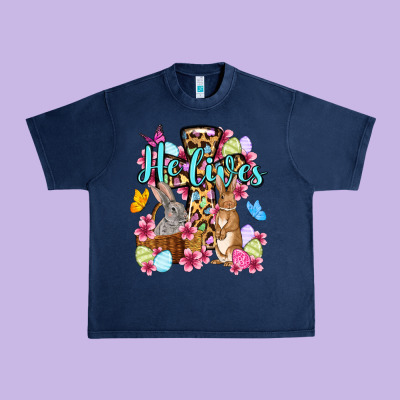 Easter Day He Lives Urban Heavy Tee Designed By Oliviacreatesart