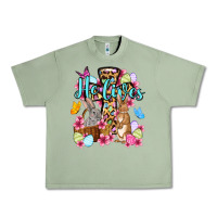 Oil Green Easter Day He lives Urban Heavy Tee - OliviaCreatesArt