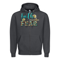 Smoke faith over fear with cross Zipper Hoodie - BarkalooDesign