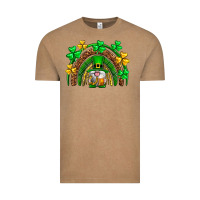 Vintage Coffee St. Patrick's Day gnome rainbow Vintage Tee - Neo Western