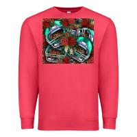 Cardinal floral american football  helmet Premium Sweatshirt - NancyCooperArtShop