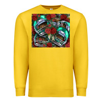 Lemon floral american football  helmet Premium Sweatshirt - NancyCooperArtShop