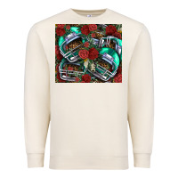 Sandshell floral american football  helmet Premium Sweatshirt - NancyCooperArtShop