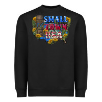 Black Small town usa 4th of july Heavyweight Sweatshirt - CowGirlArtShop