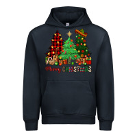 Navy merry christmas trees Urban Hoodie - NancyCooperArtShop