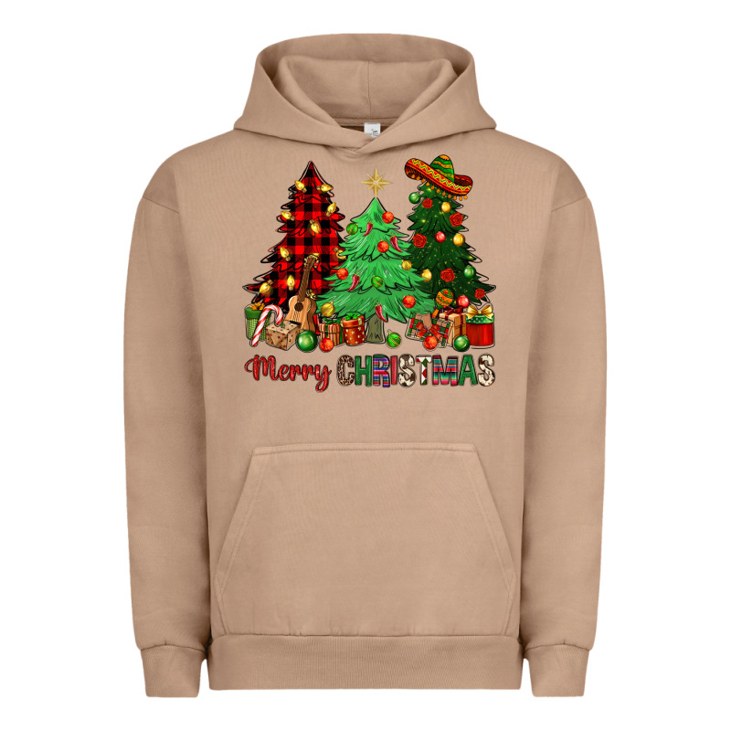 Merry Christmas Trees Urban Hoodie by NancyCooperArtShop | Teevron