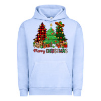 Pigment Grape Ice merry christmas trees Urban Hoodie - NancyCooperArtShop
