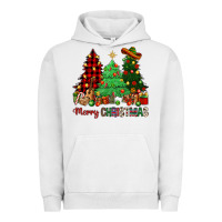 Pigment Lunar Rock merry christmas trees Urban Hoodie - NancyCooperArtShop