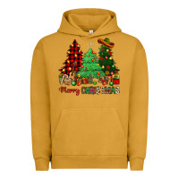 Pigment Peanut Butter merry christmas trees Urban Hoodie - NancyCooperArtShop